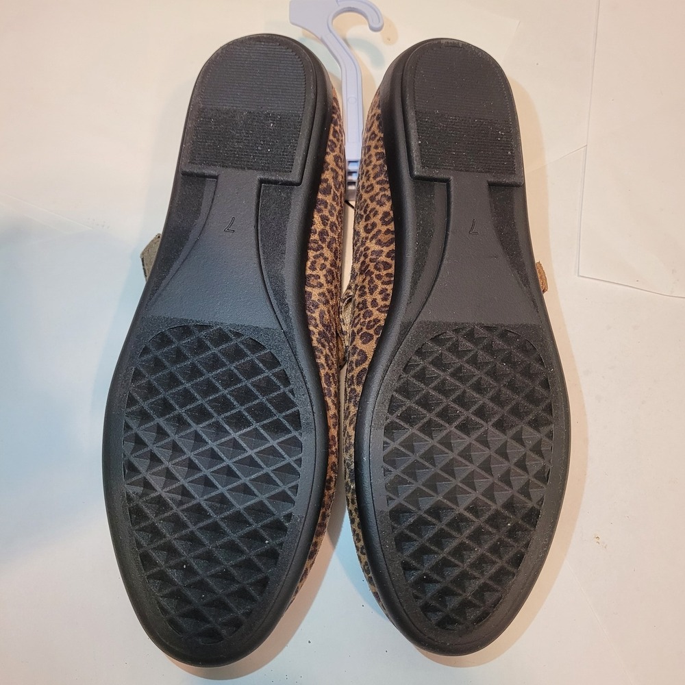 Aerosoles All Womens 7W Mary Jane Flats Leopard Print‎ Wide Width Cushioned NEW - Picture 3 of 8